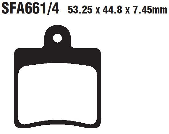 EBC BRAKE PAD SFA ORG SCOOTER SFA661/4