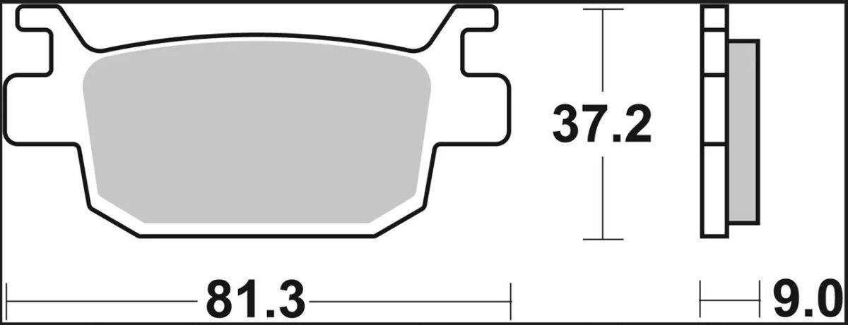 BREMBO BRAKE PAD XS SINT RR 07064XS