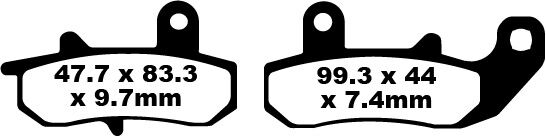 EBC BRAKE PAD FA SER ORGANIC FA157
