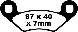 EBC BRAKE PAD CARBON TT DIRT FA159TT