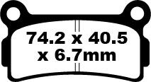 EBC BRAKE PAD FA SER ORGANIC FA164