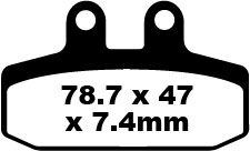 EBC BRAKE PAD FA SER ORGANIC FA256