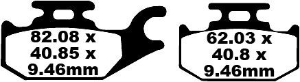EBC BRAKE PAD CARBON TT DIRT FA307TT