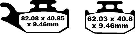 EBC BRAKE PAD CARBON TT DIRT FA317TT