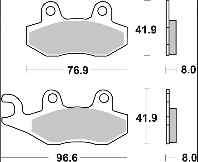 BREMBO BRAKE PAD CC CAR/CER FR/RR 07076