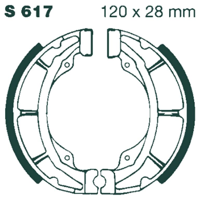 EBC BRAKE SHOE STANDARD S617