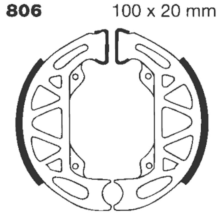 EBC BRAKE SHOE STANDARD 806