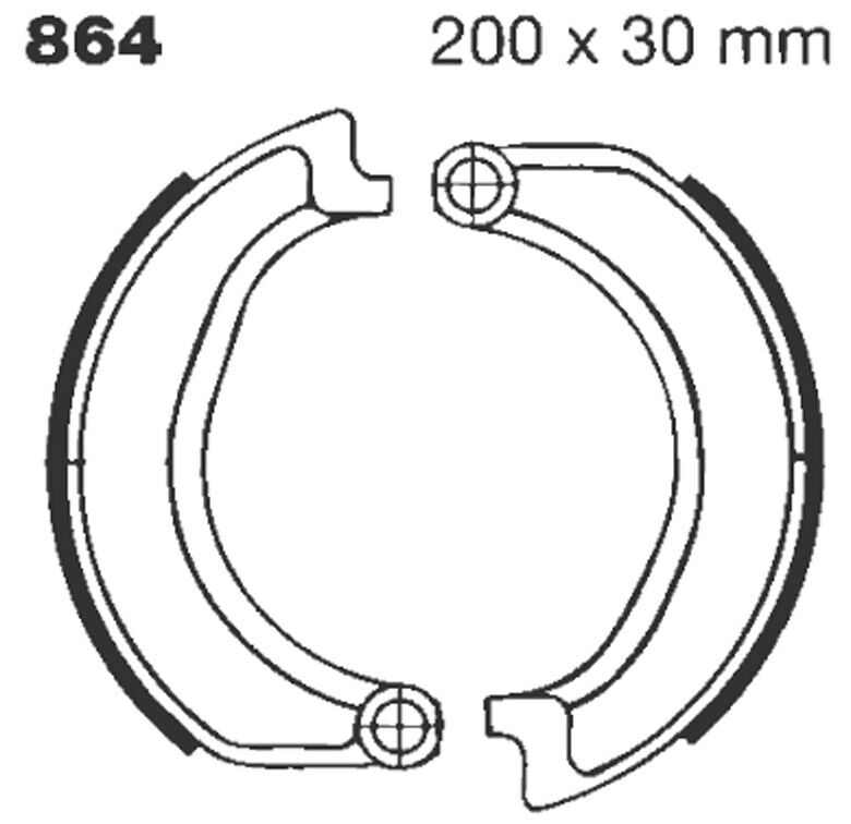 EBC BRAKE SHOE STANDARD 864