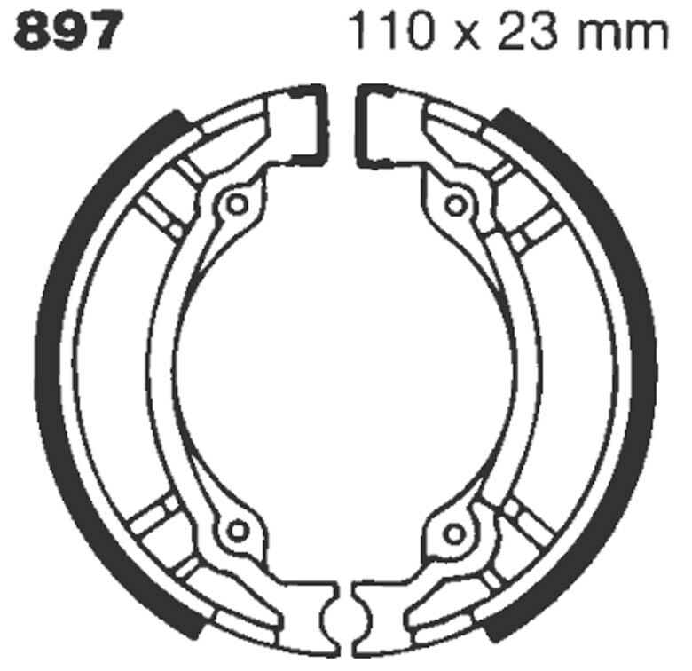 EBC BRAKE SHOE STANDARD 897