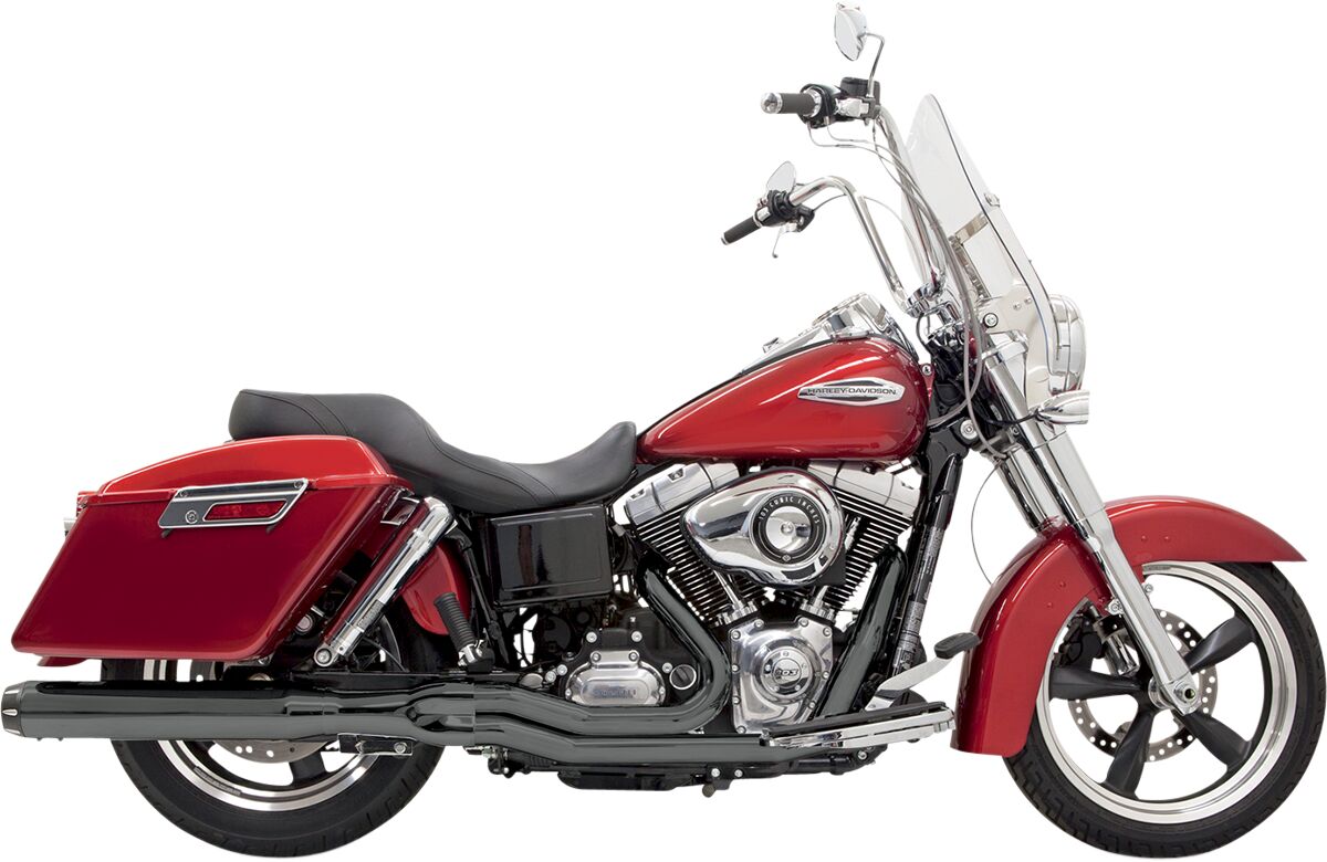 BASSANI XHAUST CXHAUST 2-1 RDRG FLD BLK 1D28RB