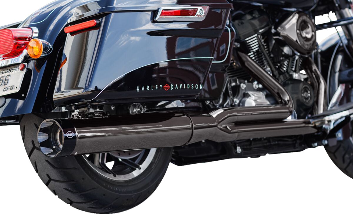 S&S CYCLE Exhaust 2:1 Sidewinder Lava Ch 550-1123