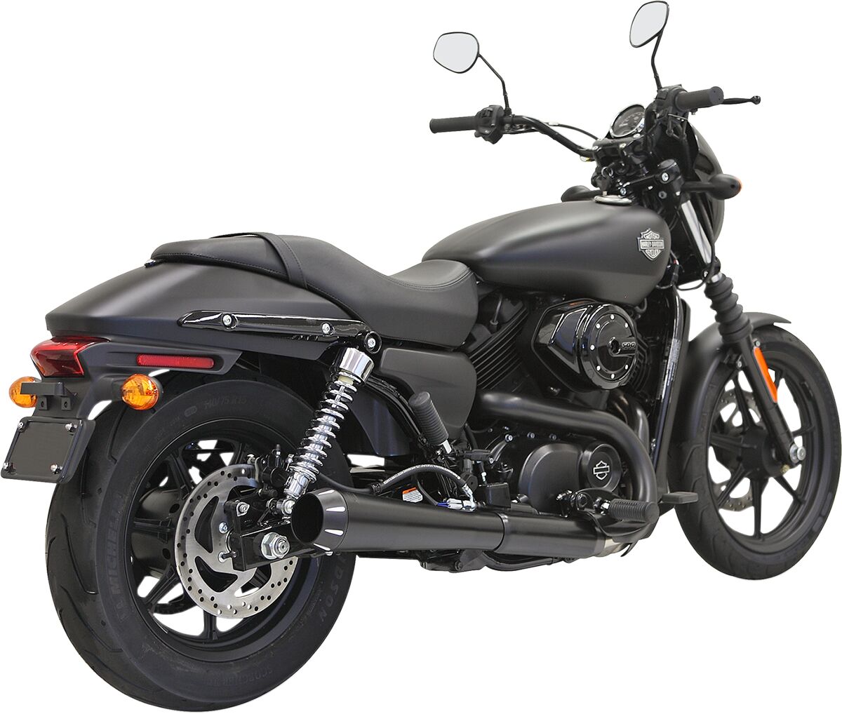BASSANI XHAUST MUFFLER 4 MEGAPHONE STYLE - XG 1527RB