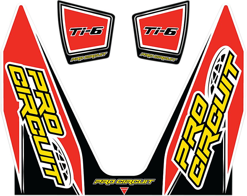 PRO CIRCUIT EXHAUST STICKER KIT TI-6 DC14TI6-CRF