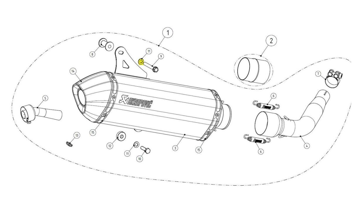 AKRAPOVIC AKRA WASHER P-DR4 P-DR4