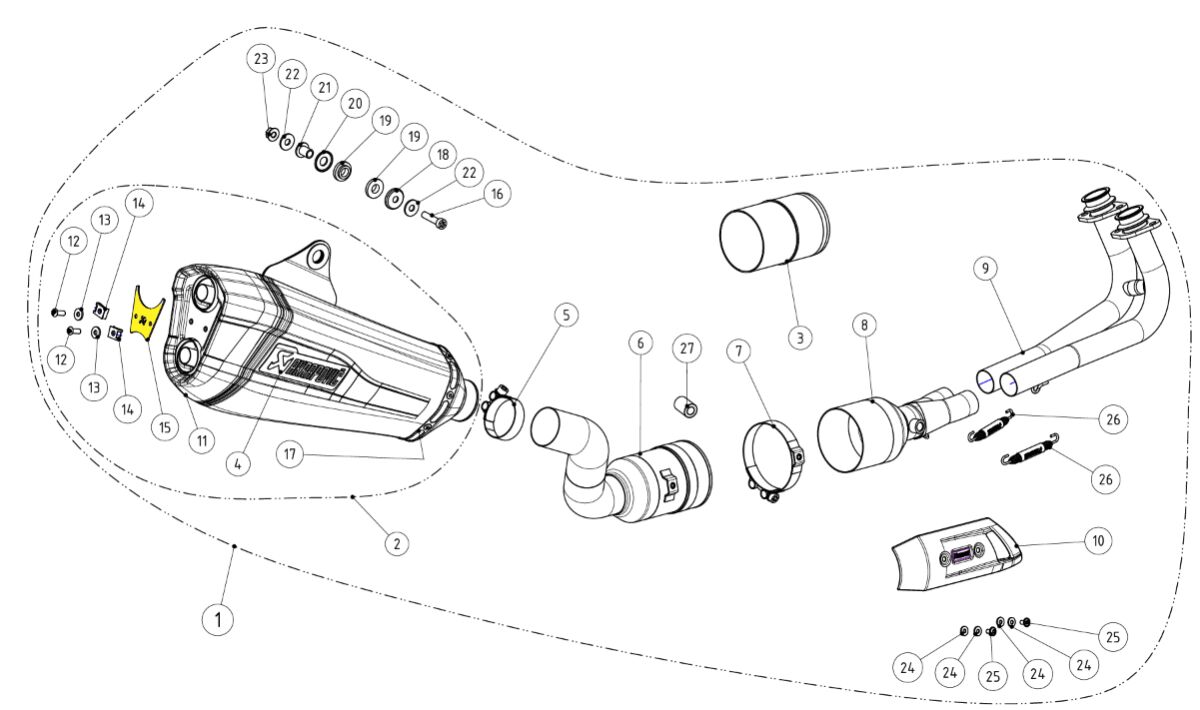 AKRAPOVIC BRACKET P-X189