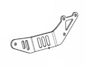 AKRAPOVIC BRACKET AL P-X279