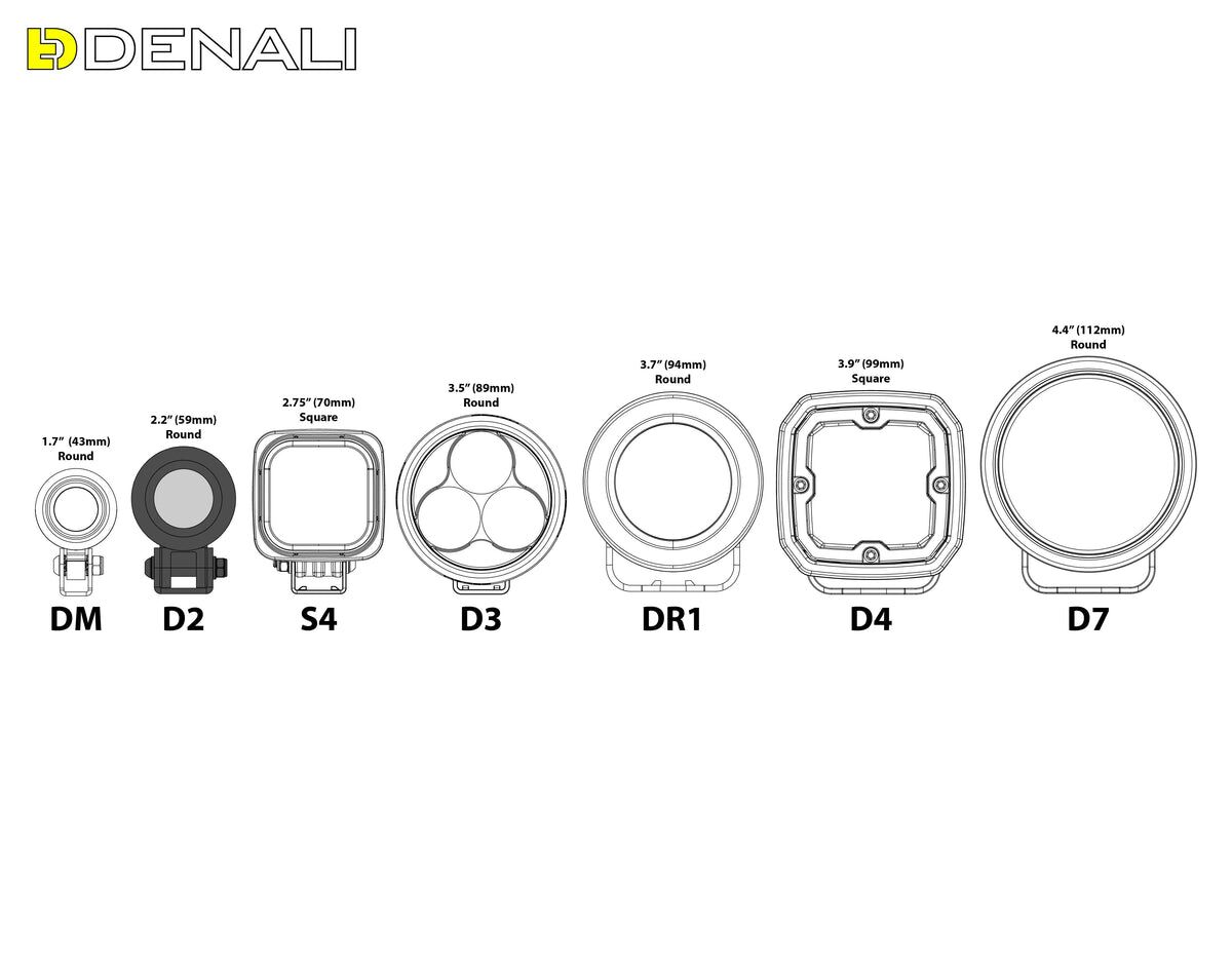 DENALI D2 LIGHT PODS W/DATADIM™ DNL.D2.050