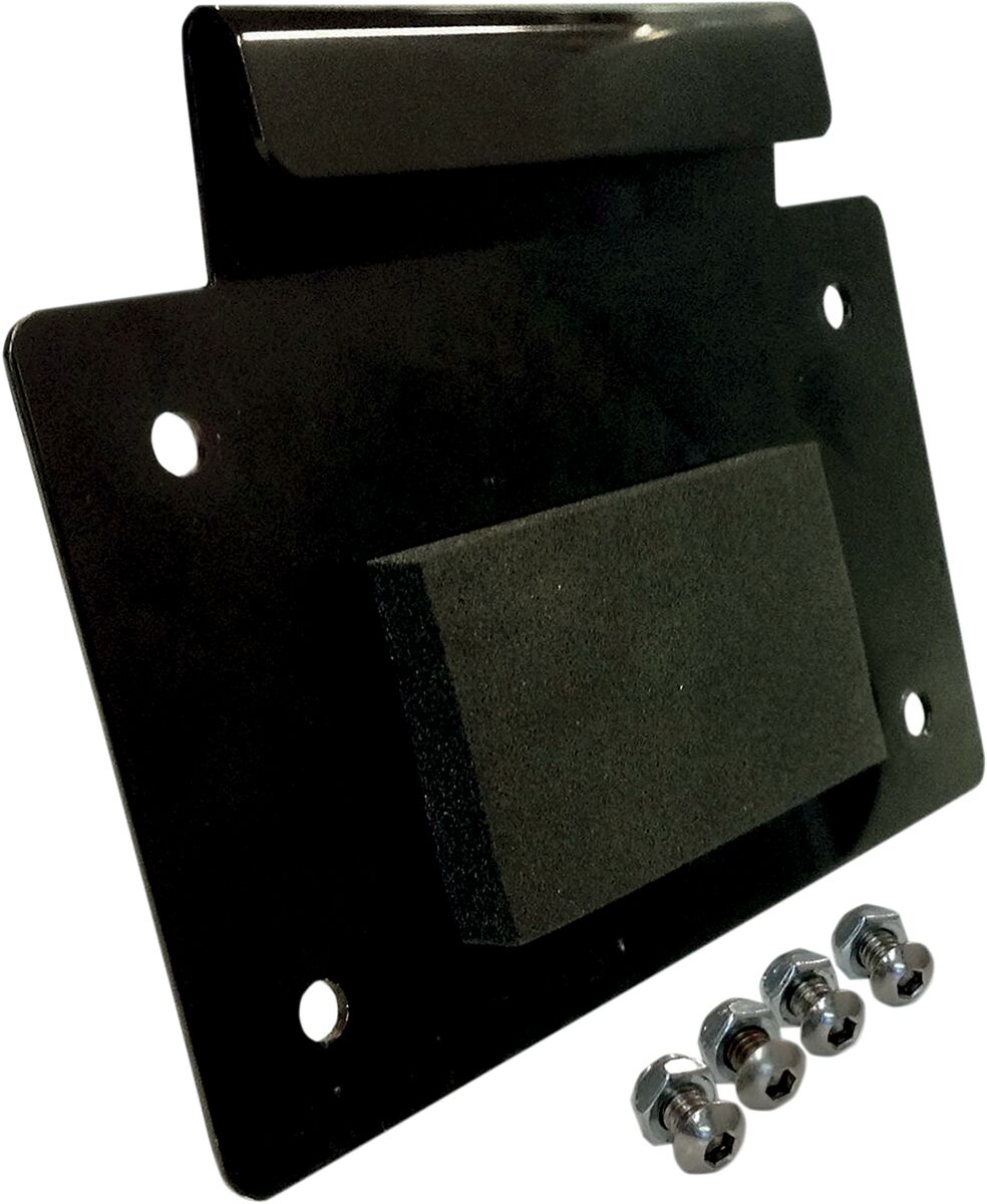 ALLOY ART MOUNT LICENSE PLATE BLK LD-1