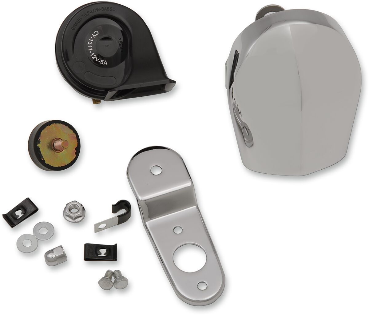 DRAG SPECIALTIES HORN KIT 91-22 CHR COVER E11-6167
