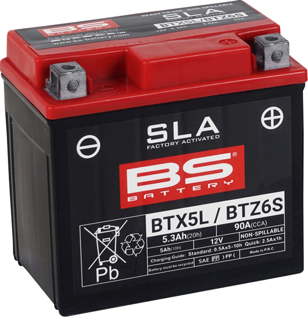 BS BATTERY BATTERY BS BTX5L/BTZ6S SLA 300670