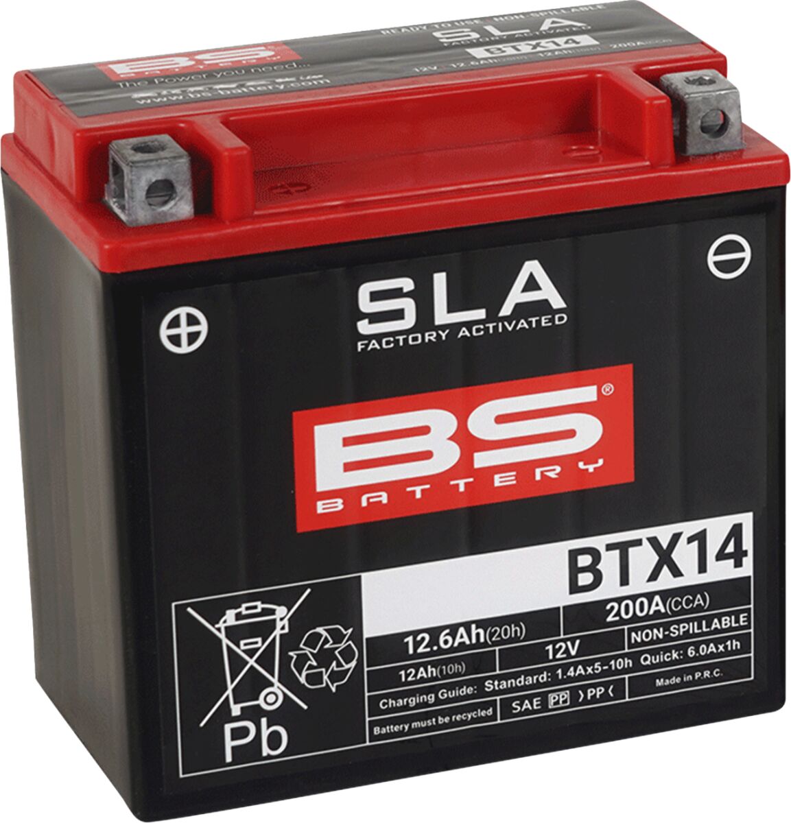 BS BATTERY BATTERY BS BTX14 SLA 300681