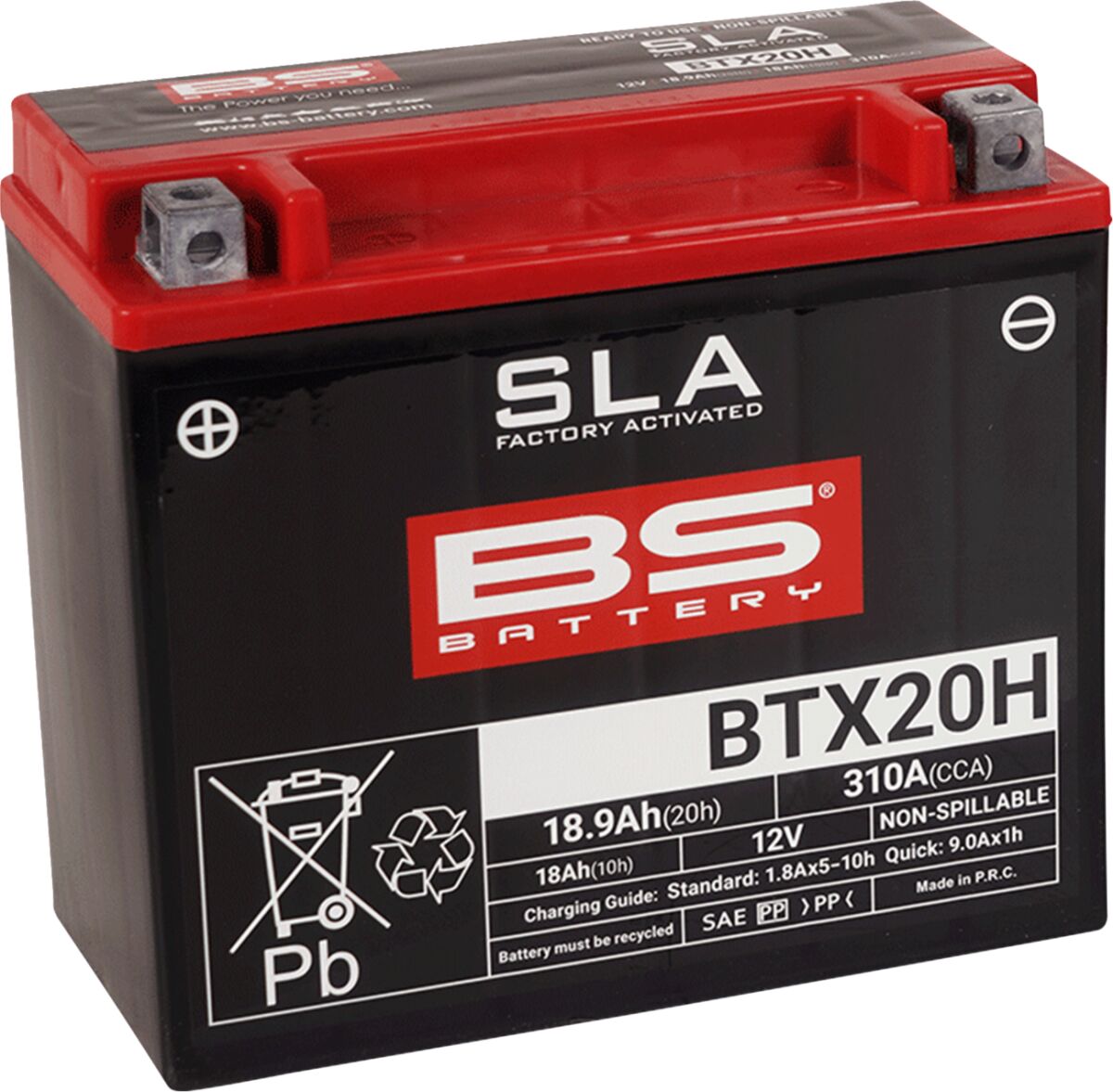 BS BATTERY BATTERY BS BTX20H SLA 300688