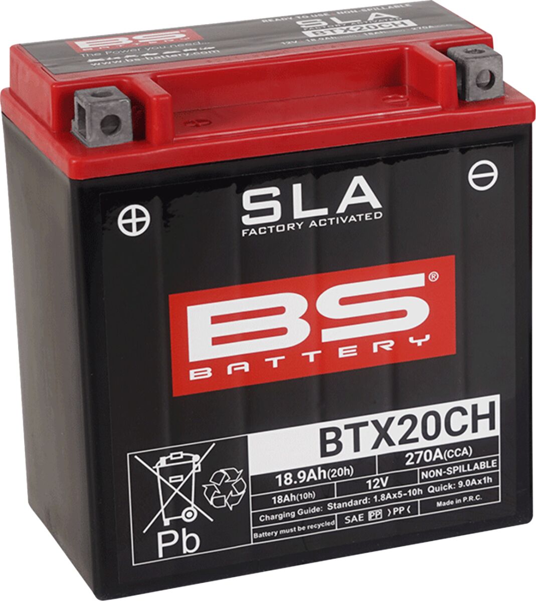 BS BATTERY BATTERY BS BTX20CH SLA 300766