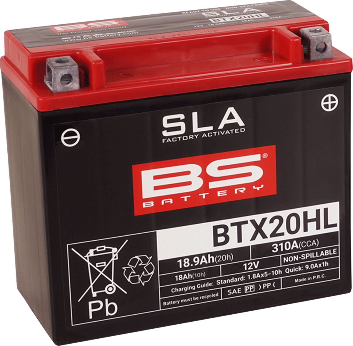 BS BATTERY BATTERY BS BTX20HL SLA 300689