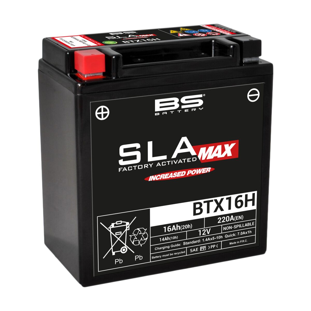 BS BATTERY BATTERY BS BTX16H SLA-MAX 300896