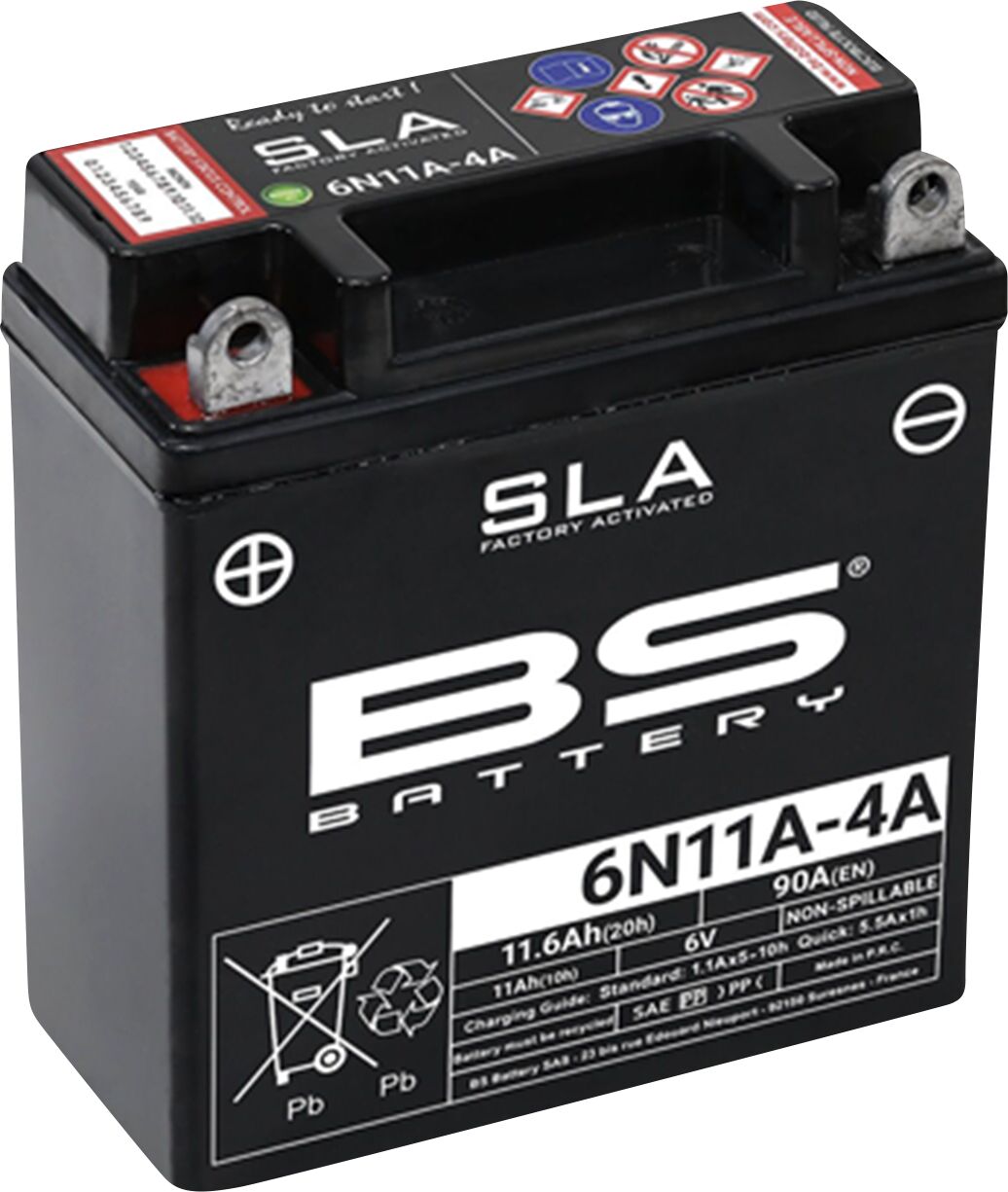BS BATTERY BATTERY BS 6N11A-4A SLA 300914