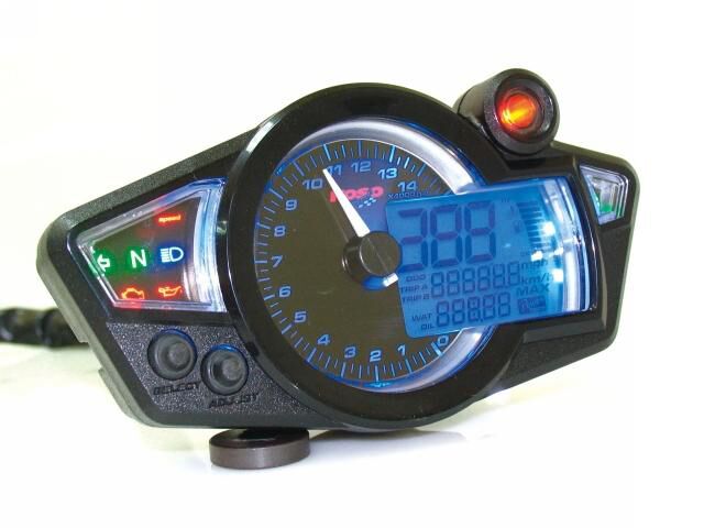KOSO NORTH AMERICA DASH PANEL RX1N BLK/BLU BA011210