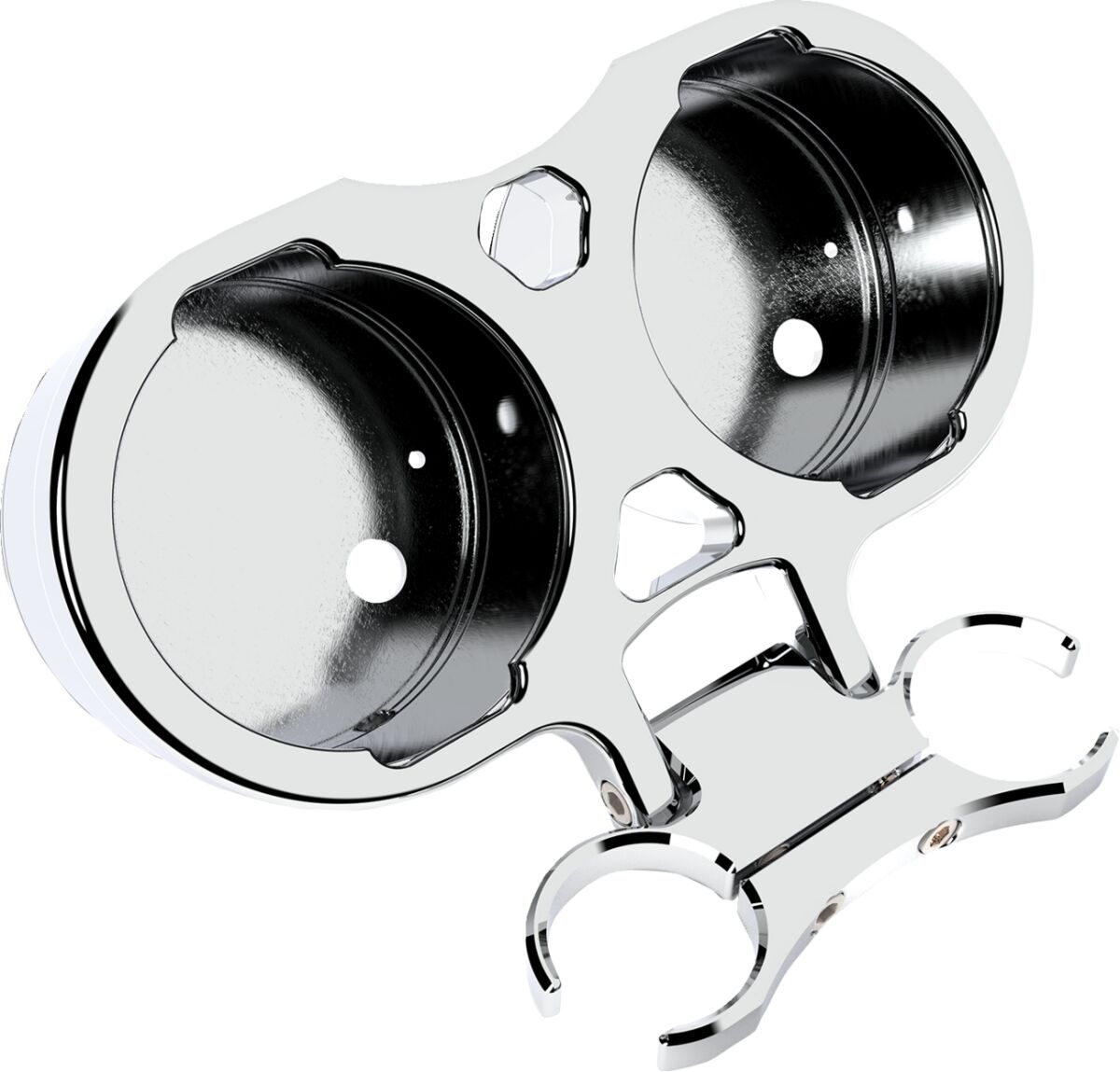 LA CHOPPERS GAUGE MOUNT T-BAR DUAL 1.5 CHR LA-7398-22C