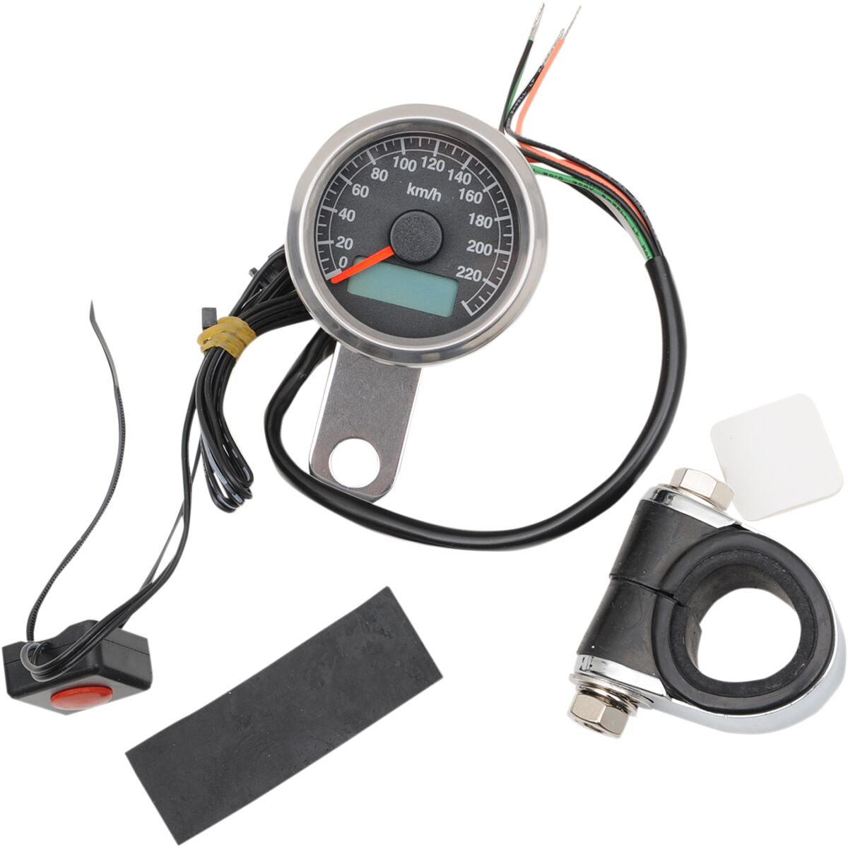 DRAG SPECIALTIES SPEEDO 1.87PRO BLK KM/H 21-6899ADS