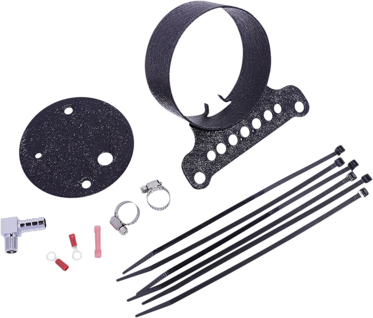 DRAG SPECIALTIES MOUNT GAGE WRNKL B SINGLE T21-6927WB