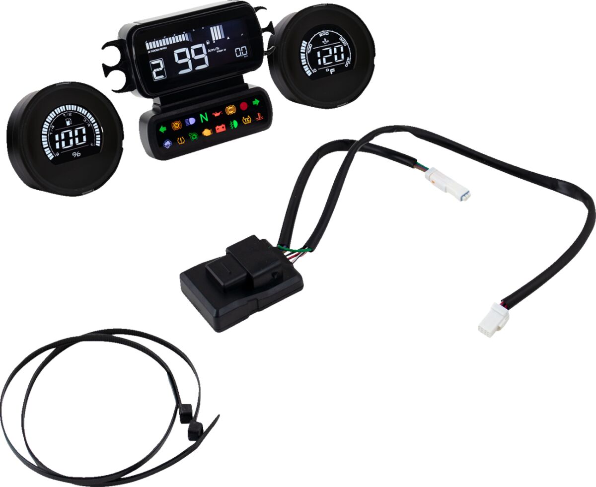 KOSO NORTH AMERICA GAUGE D2 W/FUEL & OIL 2014-202 BA080050