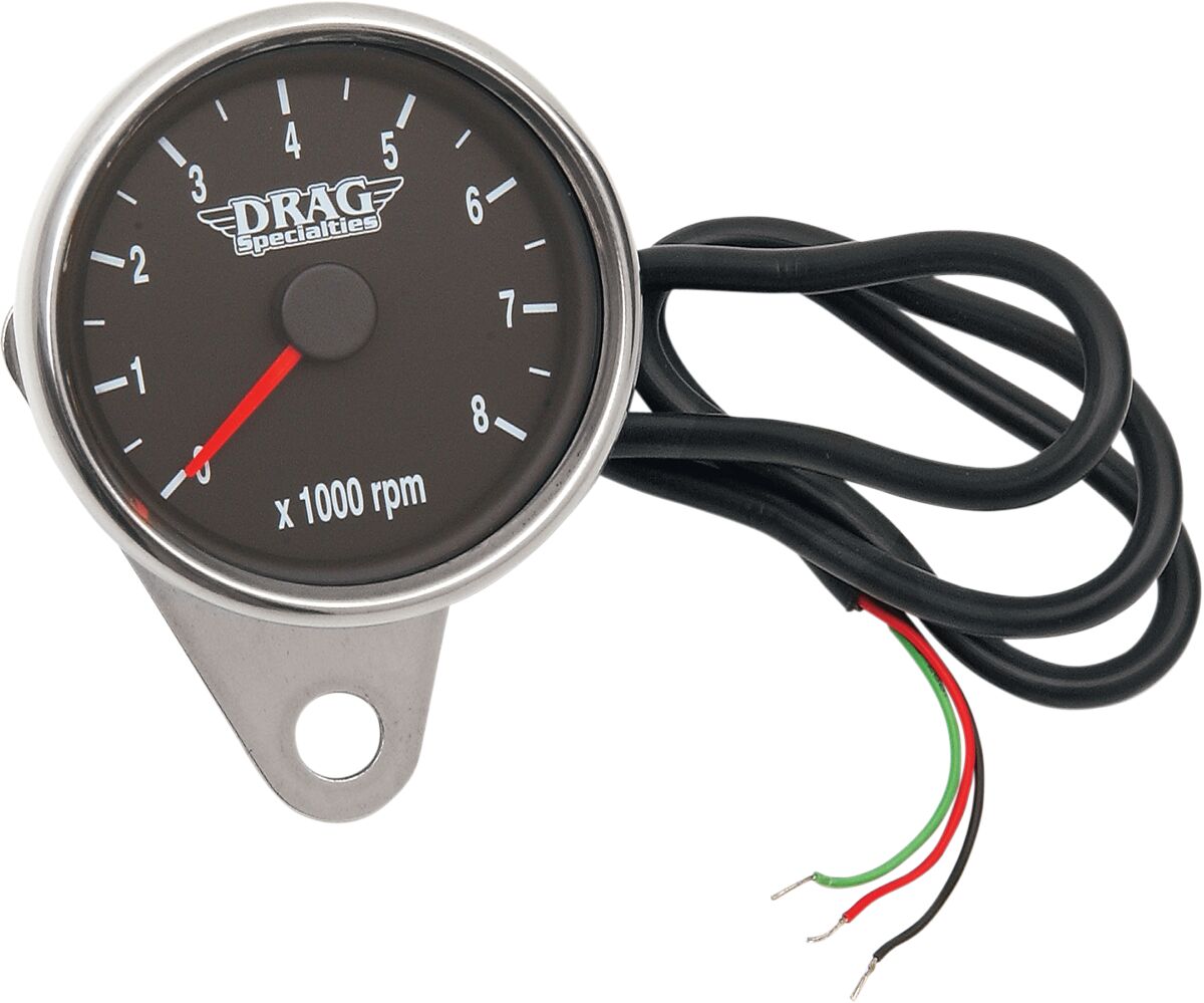 DRAG SPECIALTIES TACHOMETER BLK FACE 21-6894DS