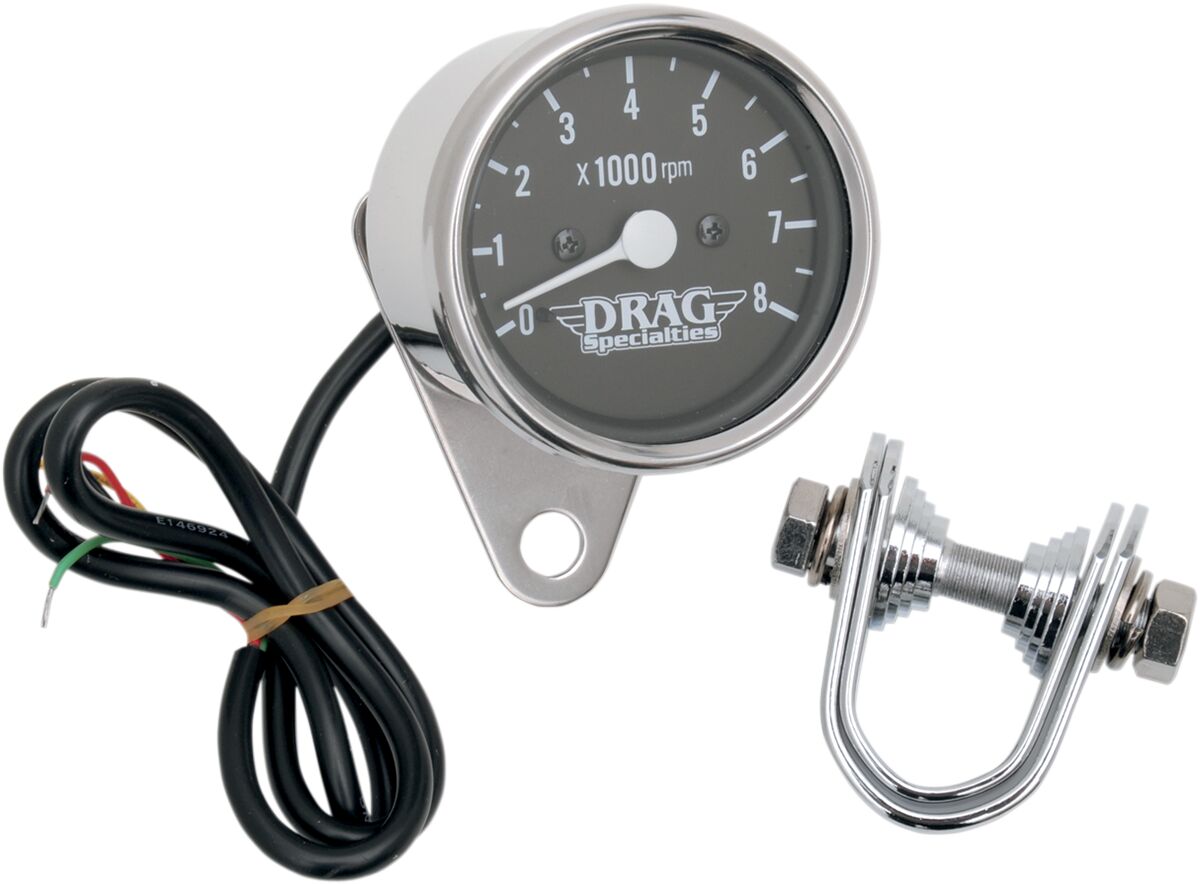 DRAG SPECIALTIES TACH 2.4 BLK LED LITE 21-6930DSLEDB