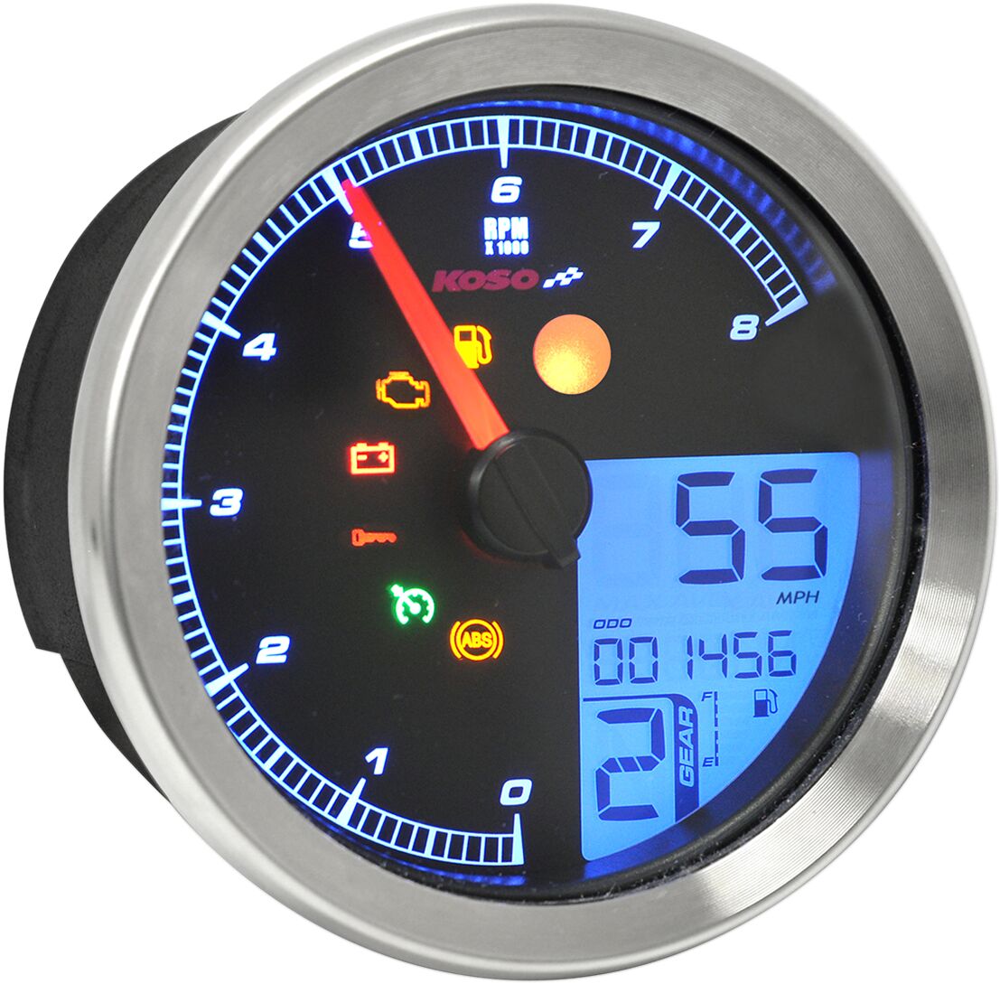 KOSO NORTH AMERICA TACH MULTI METR HD-04 SIL BA051200