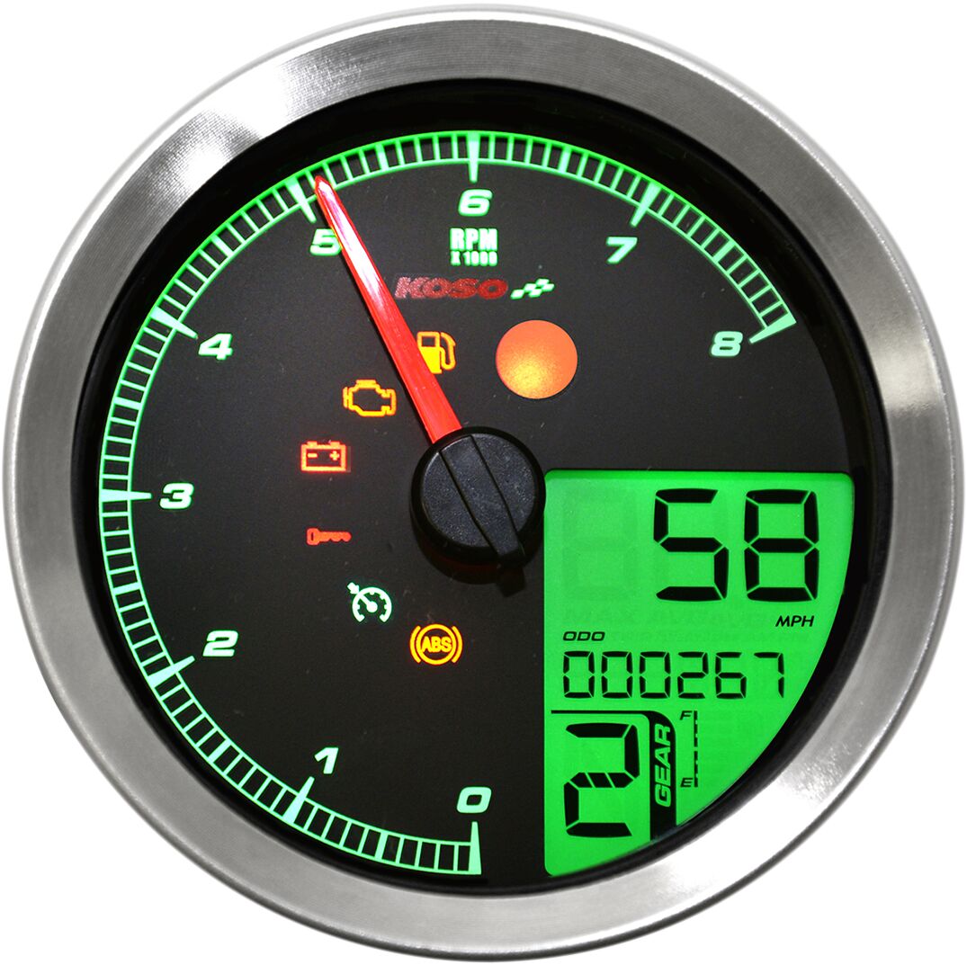KOSO NORTH AMERICA TACH MULTI METR HD-04 SIL BA051200