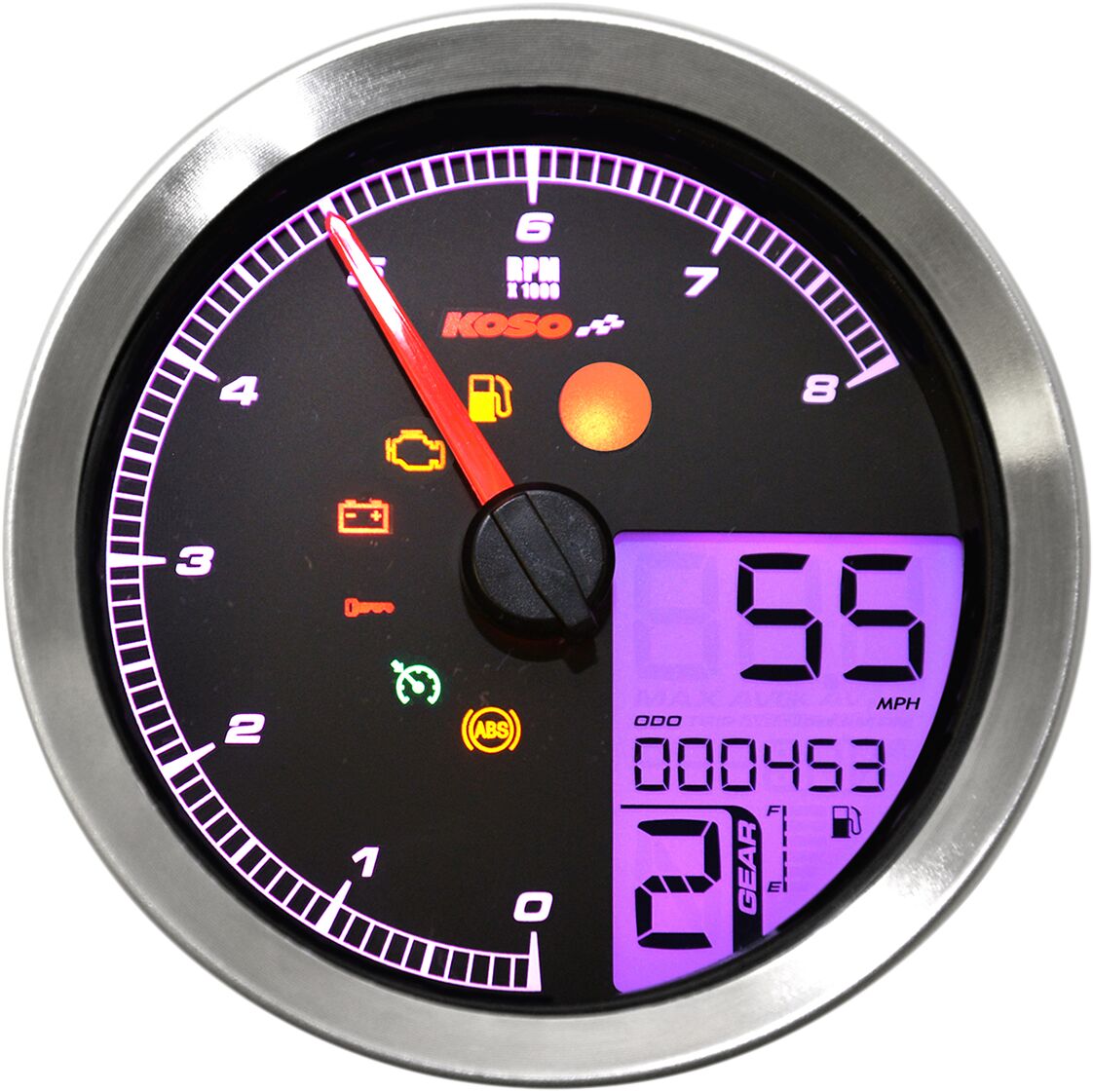 KOSO NORTH AMERICA TACH MULTI METR HD-04 SIL BA051200