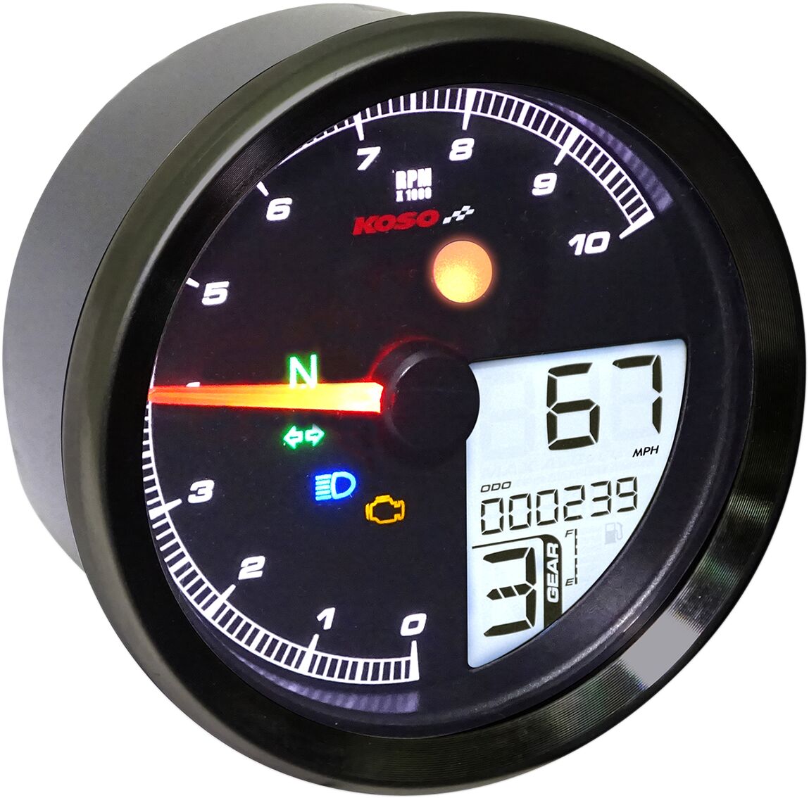 KOSO NORTH AMERICA TACH MULTI METR TNT04 BK BA051410