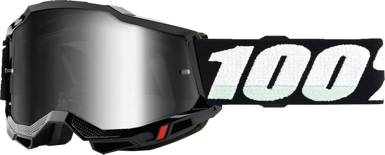 100% GOG AC2 JR BLACK MIR SIL 50025-00011