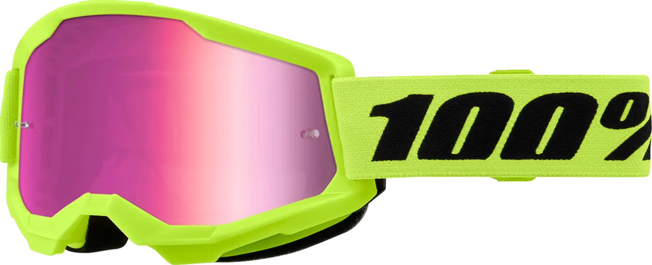 100% GOGGLE ST2 NEON YEL MR PK 50028-00016