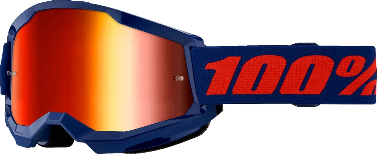 100% GOGGL STRATA 2 NAVY MR RD 50028-00021