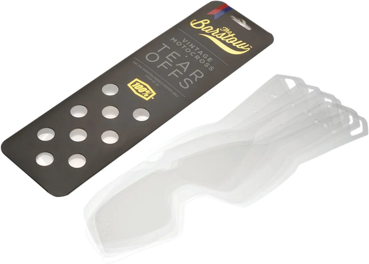 100% TEAR-OFFS BARSTOW 20PK 59002-00001