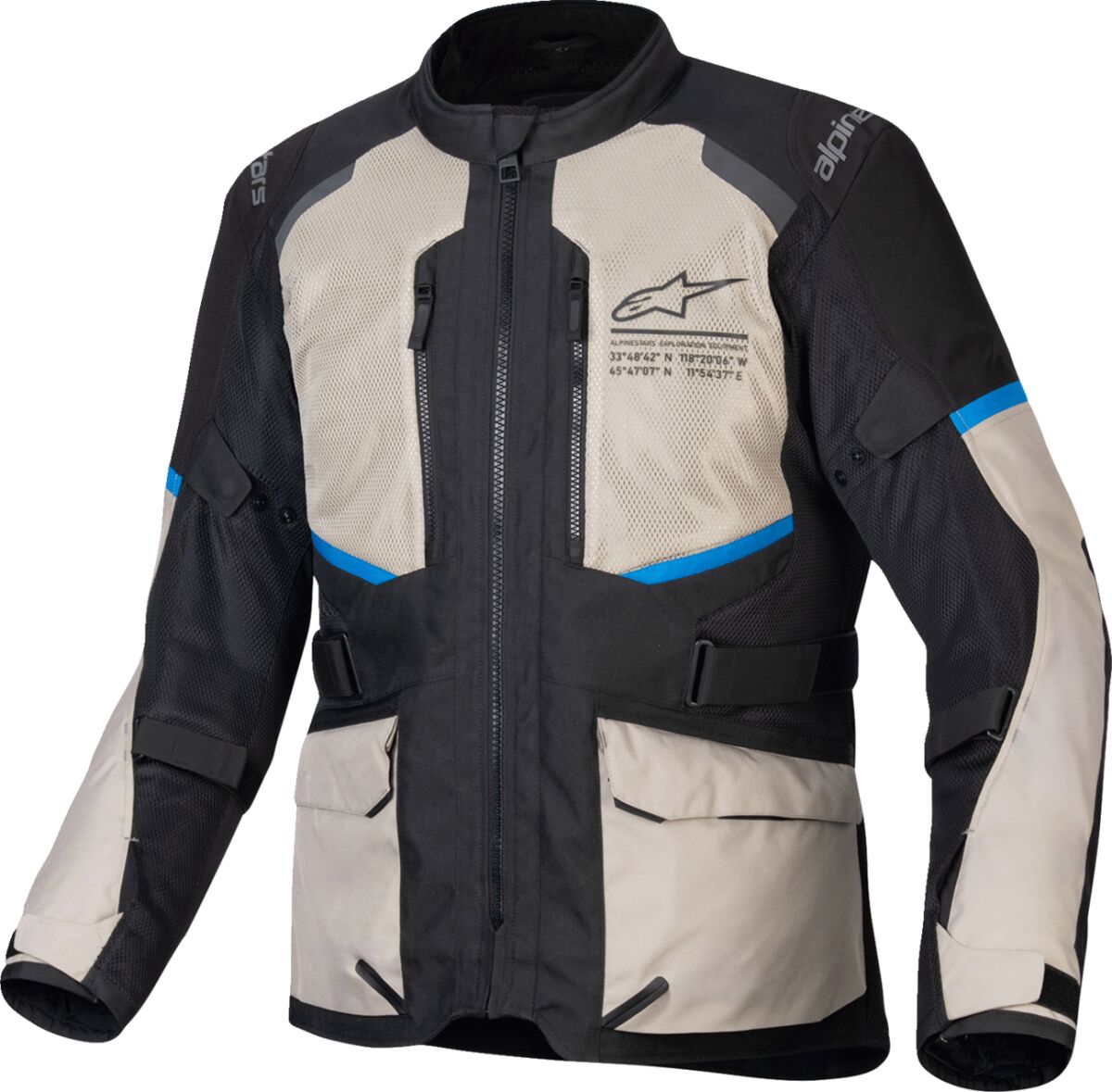 ALPINESTARS (ROAD) JACKET ANDES AIR BLK/GRY/BLUE 3207924-1479-2XL