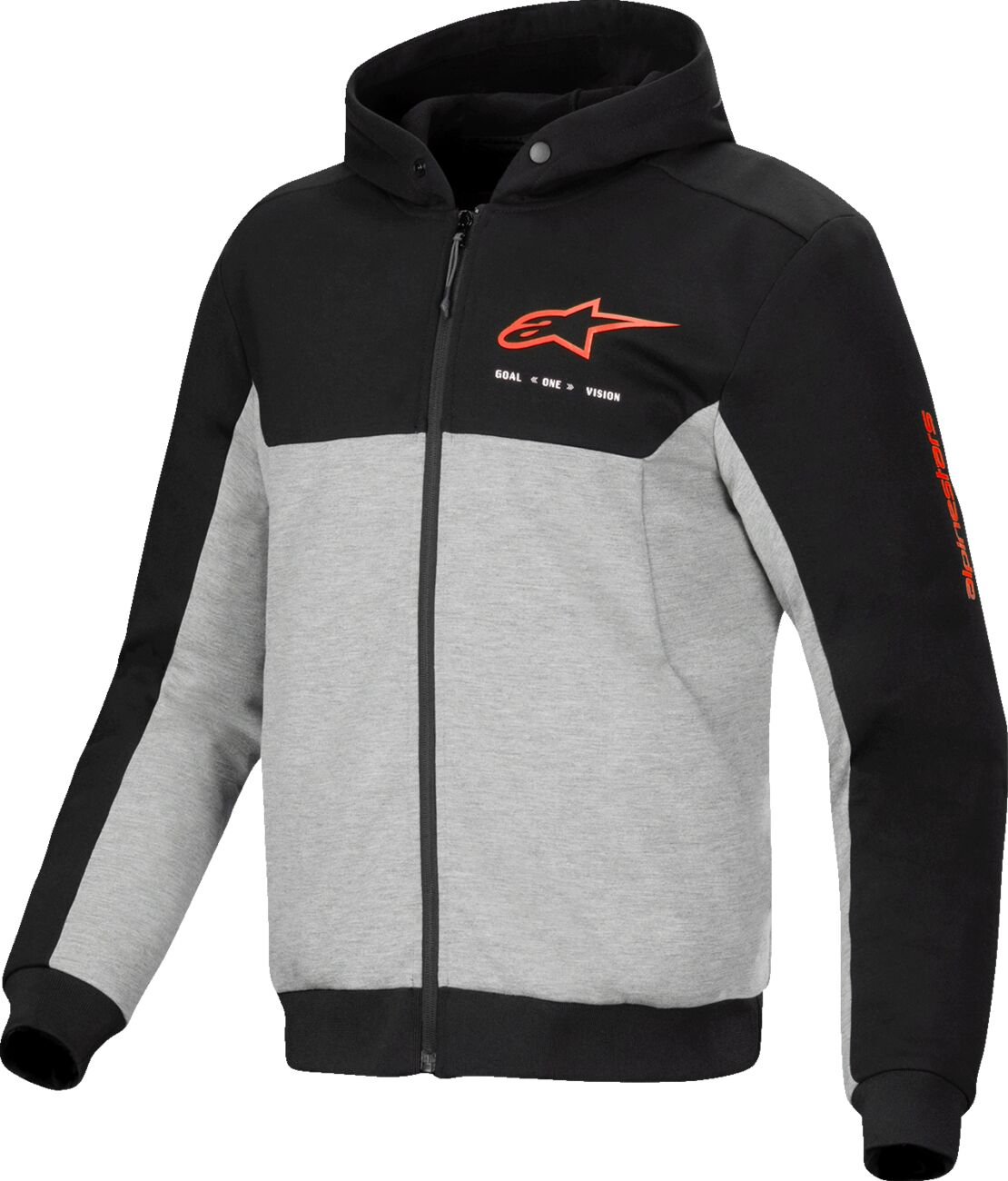 ALPINESTARS (ROAD) HOODIE CHROME V2 SPORT BK/GY/R 4200325-1473-XL