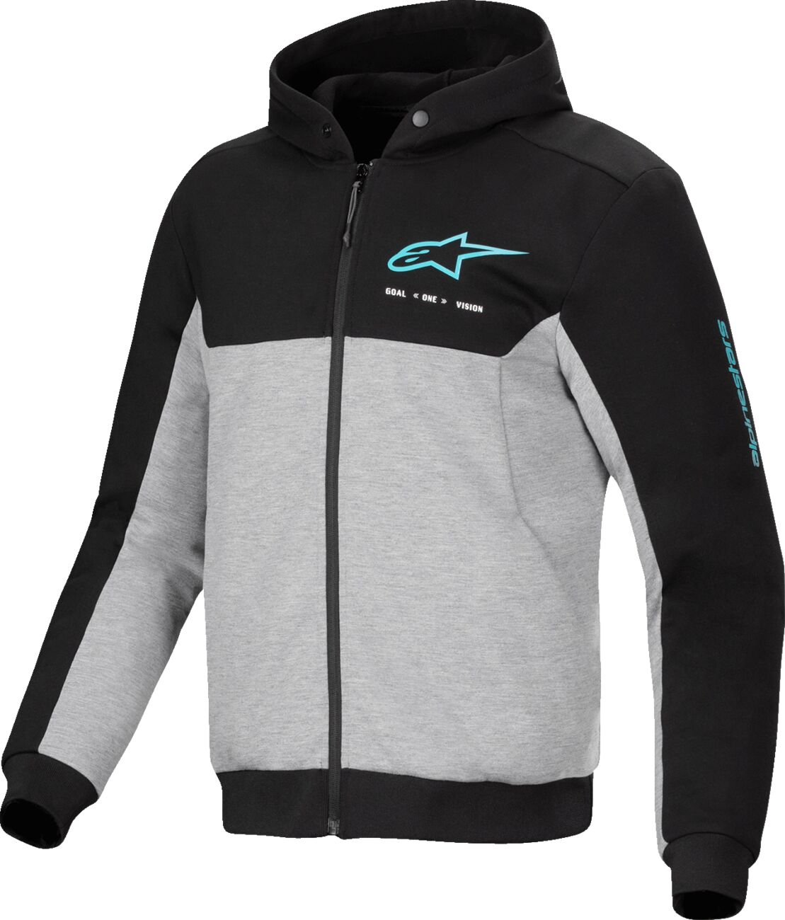 ALPINESTARS (ROAD) HOODIE CHROME V2 SPORT BK/GY/T 4200325-1475-2XL
