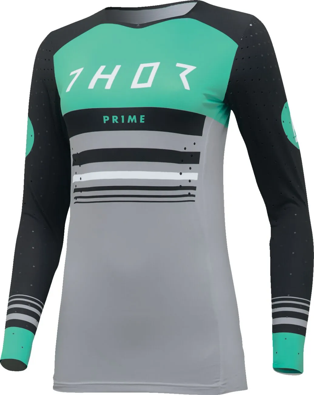 THOR JERSEY WMN PRM BLZ BK/MT XS 2911-0278