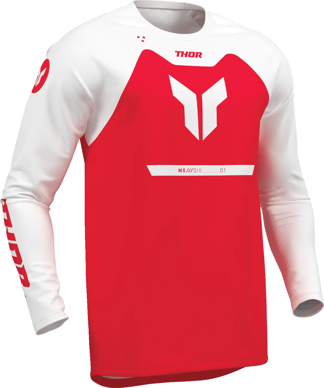 THOR JERSEY YTH RIDEMODE MENACE RED 2912-2623
